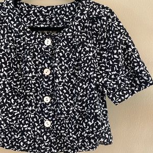 Live a Little cropped short sleeve jacket